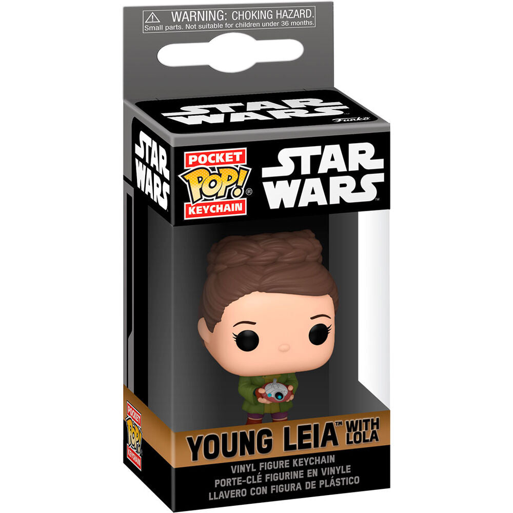 Pocket POP Nyckelring Star Wars Obi-Wan Kenobi & Young Leia Organa