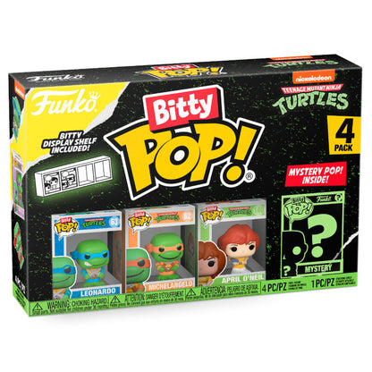 Your favourite Pops! have been shrunk into Bitty Pops! Expand your collection with this assortment of Bitty Pop! figures featuring your most beloved cartoon characters! Each 4-pack comes with one rare or hyper rare mystery Bitty Pop! to complete the series. Bitty Pops! are packaged in hard acrylic cases with detachable bottom lids. Detachable bottom lids double as acrylic bases