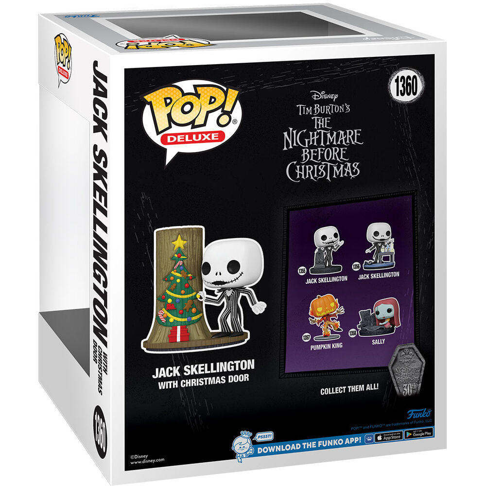 POP Deluxe Disney Figur Jack Skellington 30-årsjubileum med Juldörr