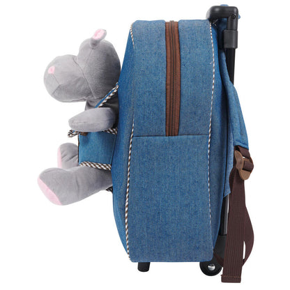 Holly Hypopotamo Trolley with plush toy 38cm