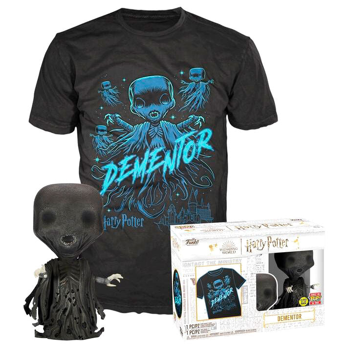 Set figure POP &#38; Tee Harry Potter Dementor