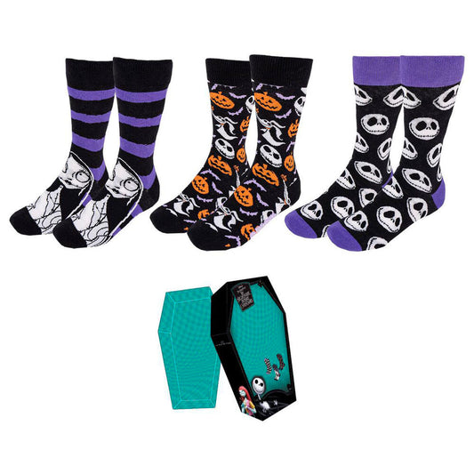 Disney Nightmare Before Christmas pack 3 adult socks