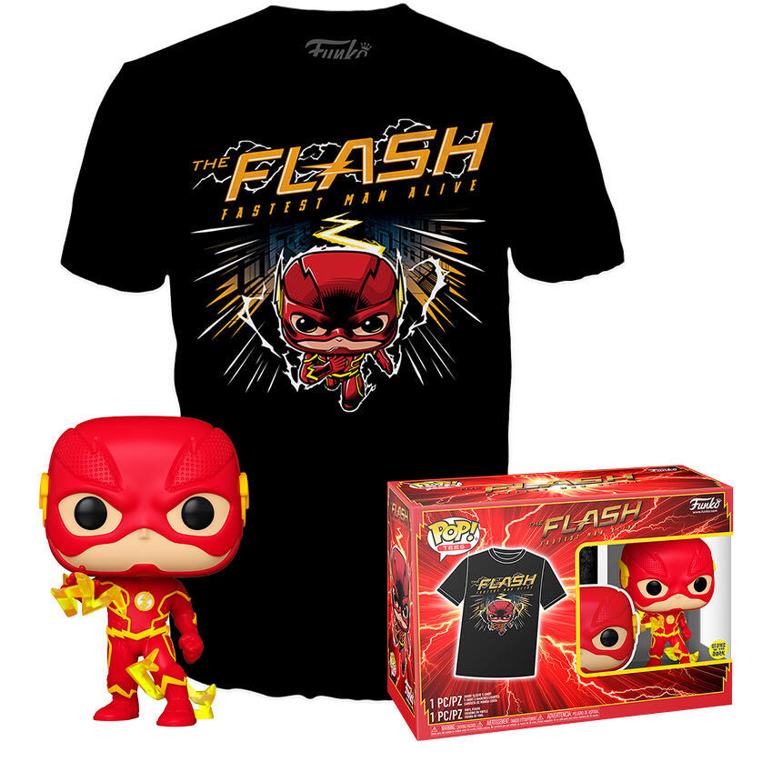 Set figure POP &#38; Tee DC Comics The Flash