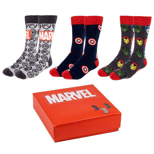 Marvel pack 3 adult socks