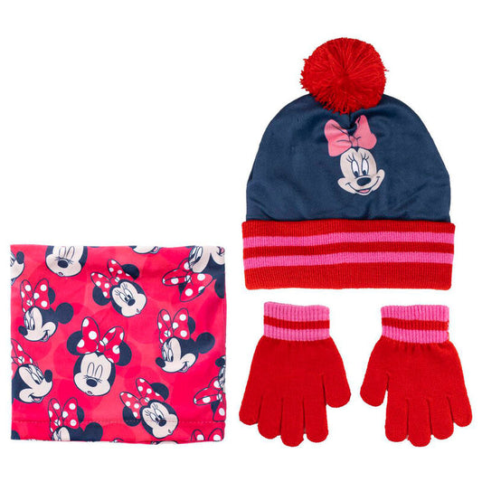 Disney Minnie snood hat gloves set