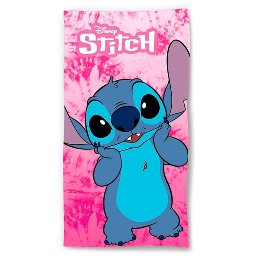 Disney Stitch Pink microfibre beach Handduk