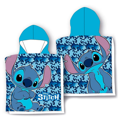 Disney Stitch microfibre poncho towel