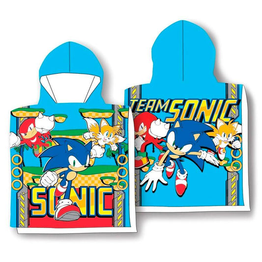 Sonic The Hedgehog microfibre poncho Handduk