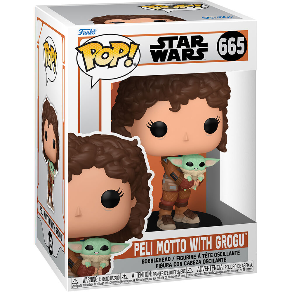 Funko POP Figur Star Wars Mandalorian 9 Peli Motto med Grogu