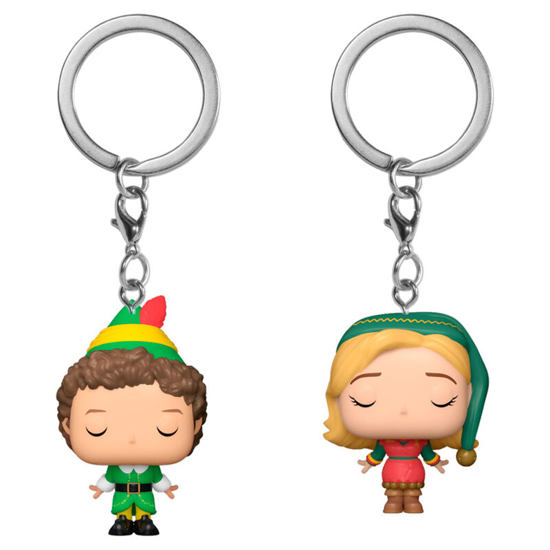 Pocket POP pack 2 keychain Elf Buddy & Jovie