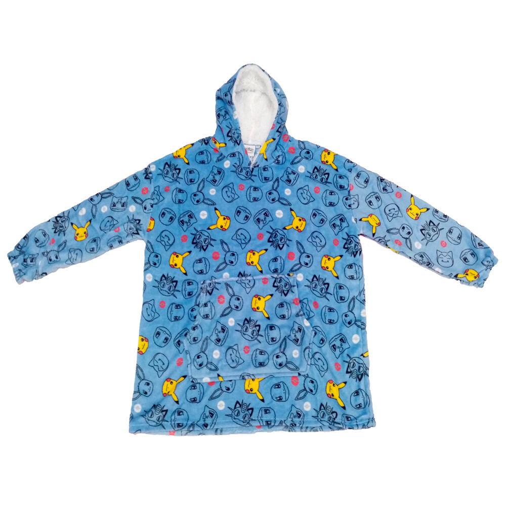 Pokemon oversize sweatshirt coat kids coral