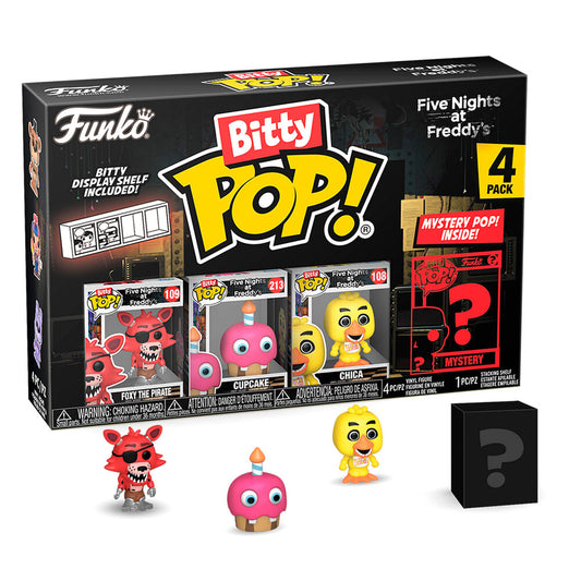 Blister 4 Figur Bitty POP Five Nights at Freddys Foxy