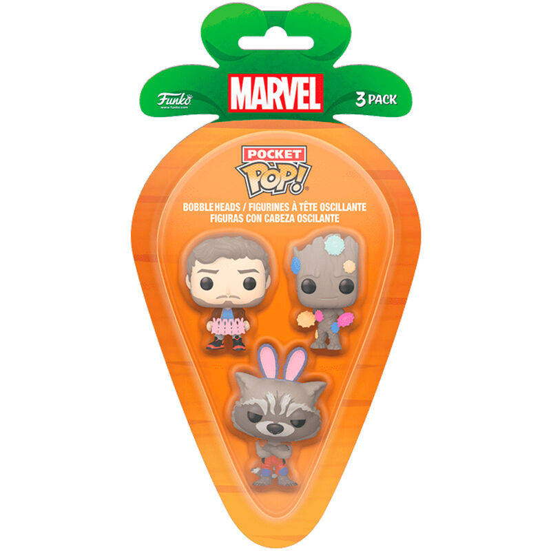 Carrot Pocket POP blister 3 figures Marvel Guardians of the Galaxy