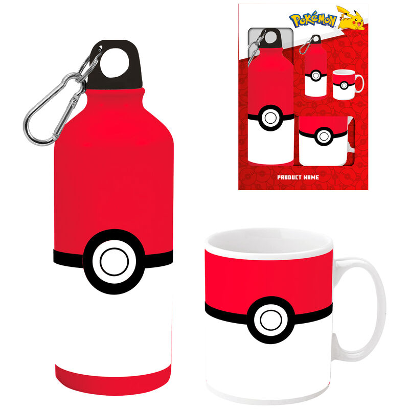 Pokémon Mug och Aluminiumflaska Set