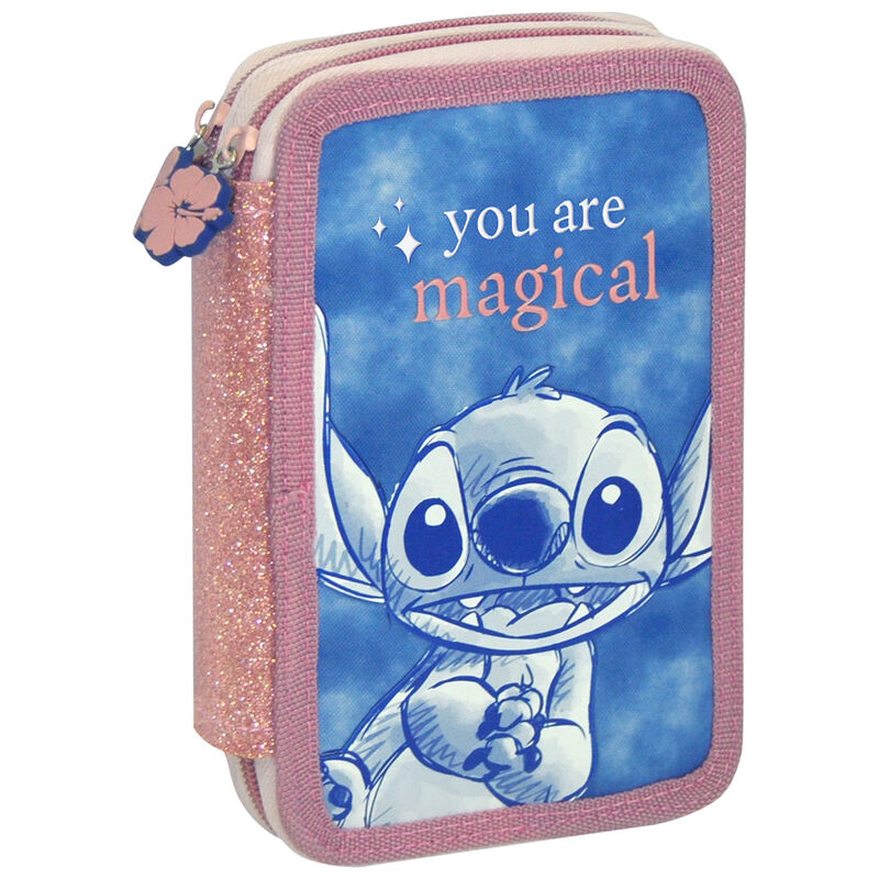 Disney Stitch triple pencil case