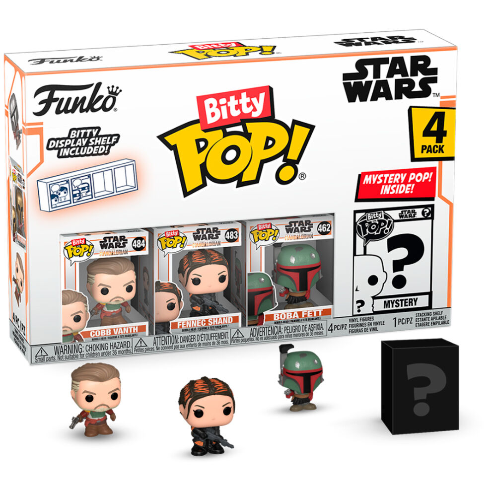 Bitty POP Star Wars Mandalorian Marshal - 4-pack