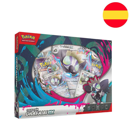 Spanish Pokemon Grafaiai trading card game April ex box