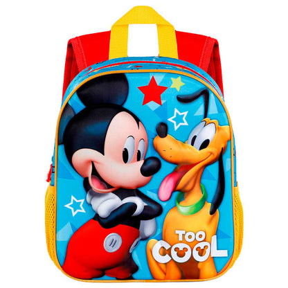 Size: 31x26x11cm. Preschool backpack with 3D embossed front. Main compartment with zip. Inner lining. 2 side mesh pockets.