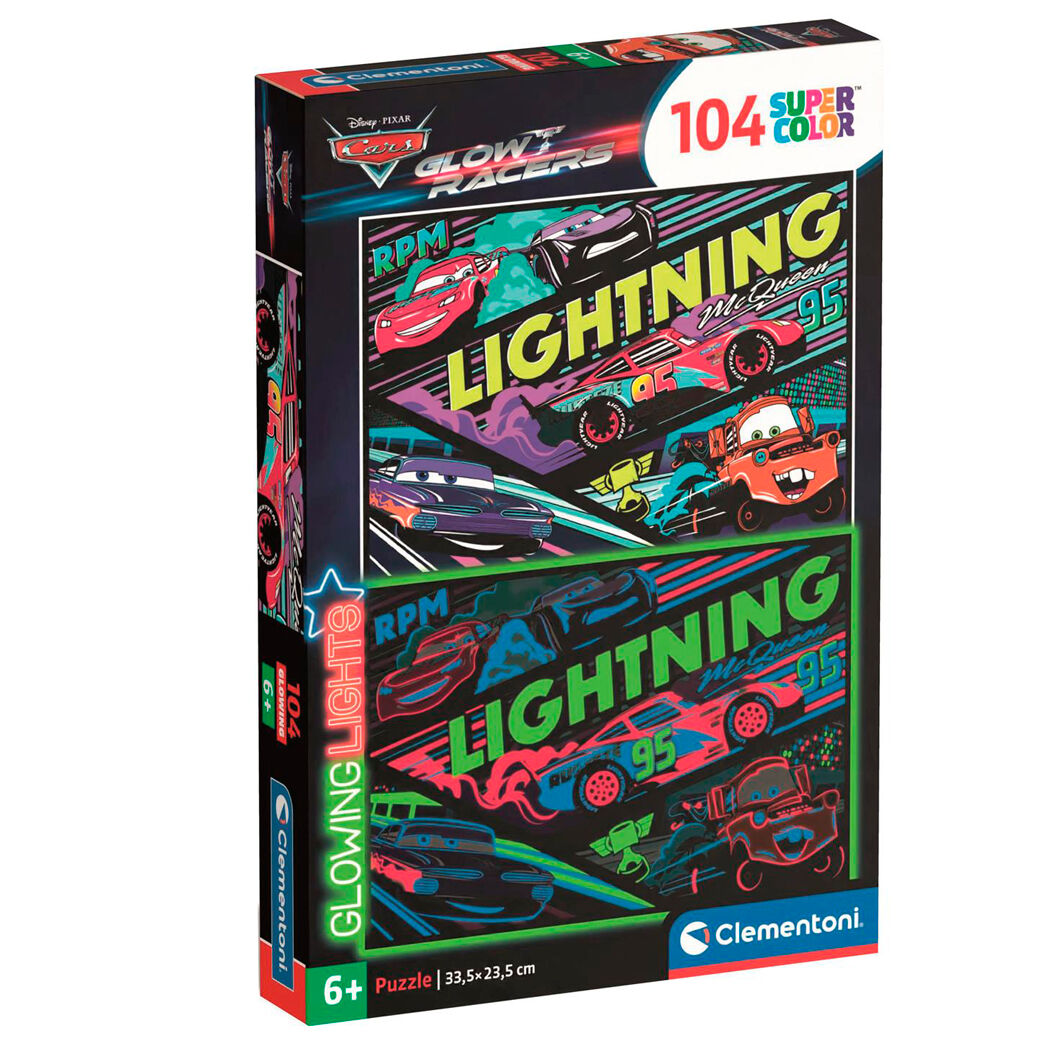 Disney Cars glowing puzzle 104pcs