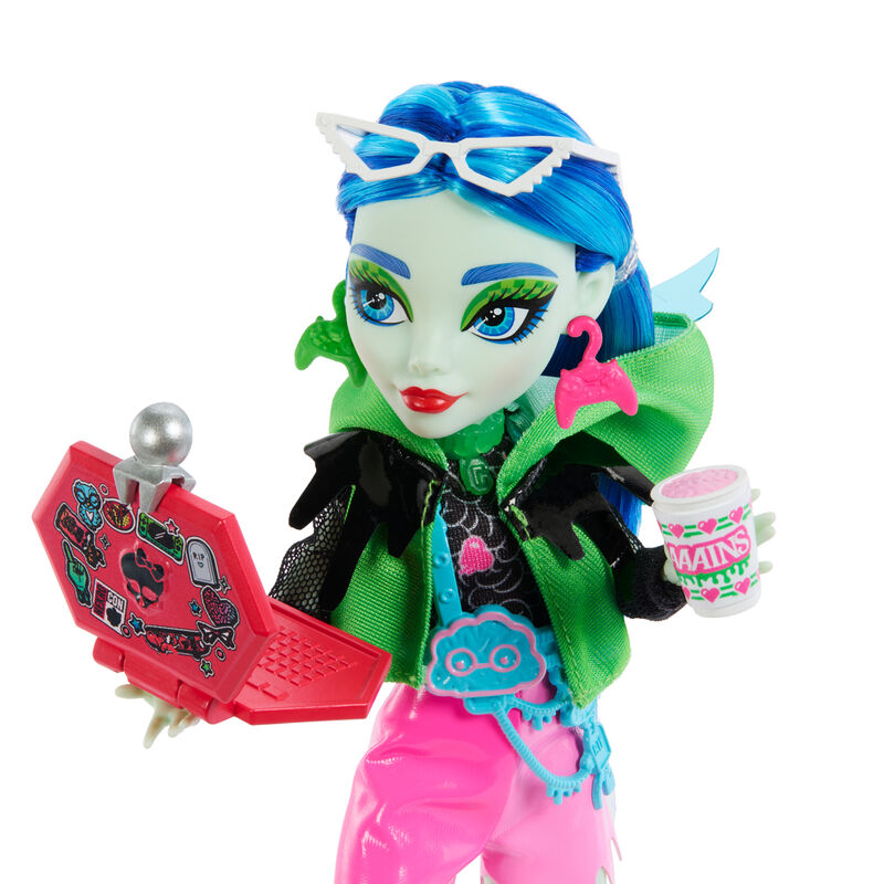 Monster High Skullmate Secrets Neon Frights Ghoulia doll 25cm