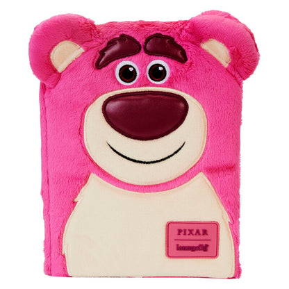 Size: 15x20cm. The plush diary is made with plush and vegan leather (polyurethane) and includes shiny silver hardware. Additional features include appliqués