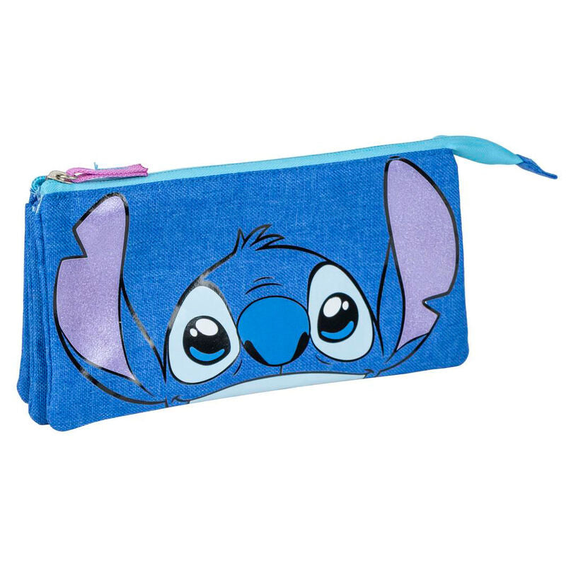 Disney Stitch triple pencil case