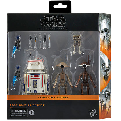 Star Wars The Mandalorian R5-D4 BD-72 & Pit Droids Figurer 15cm