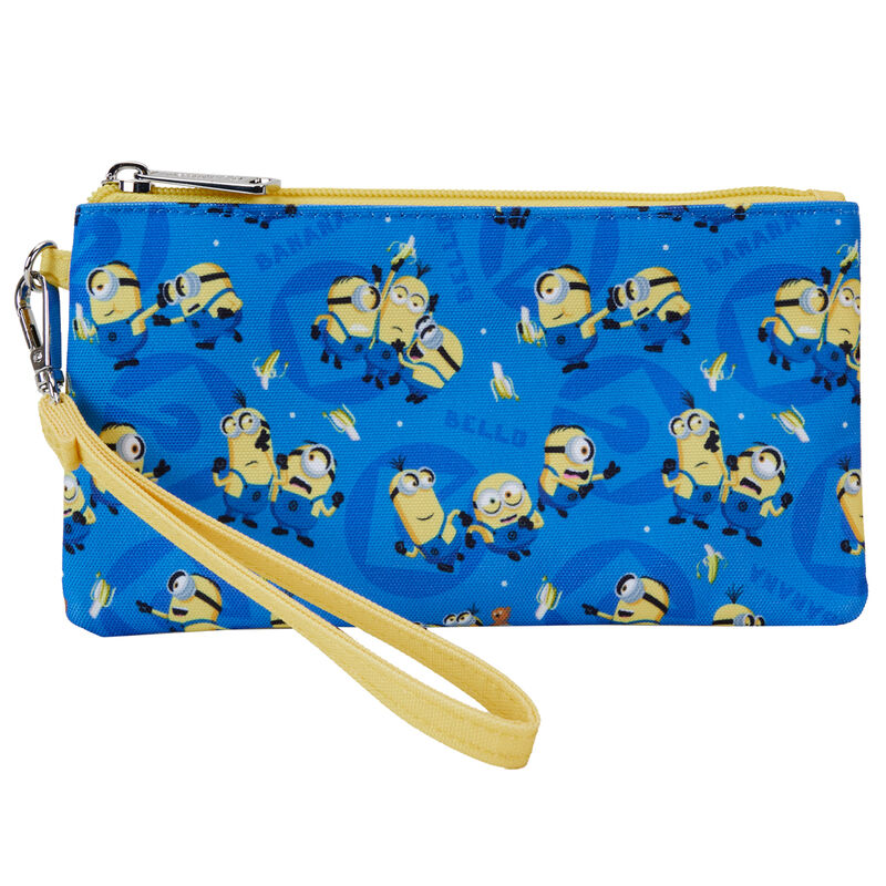 Loungefly Despicable Me Minions nylon zipper wrislet wallet