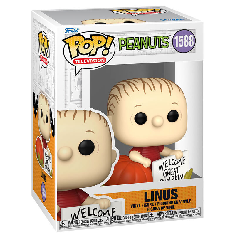 Funko POP Linus från Peanuts - 9cm Vinylfigur