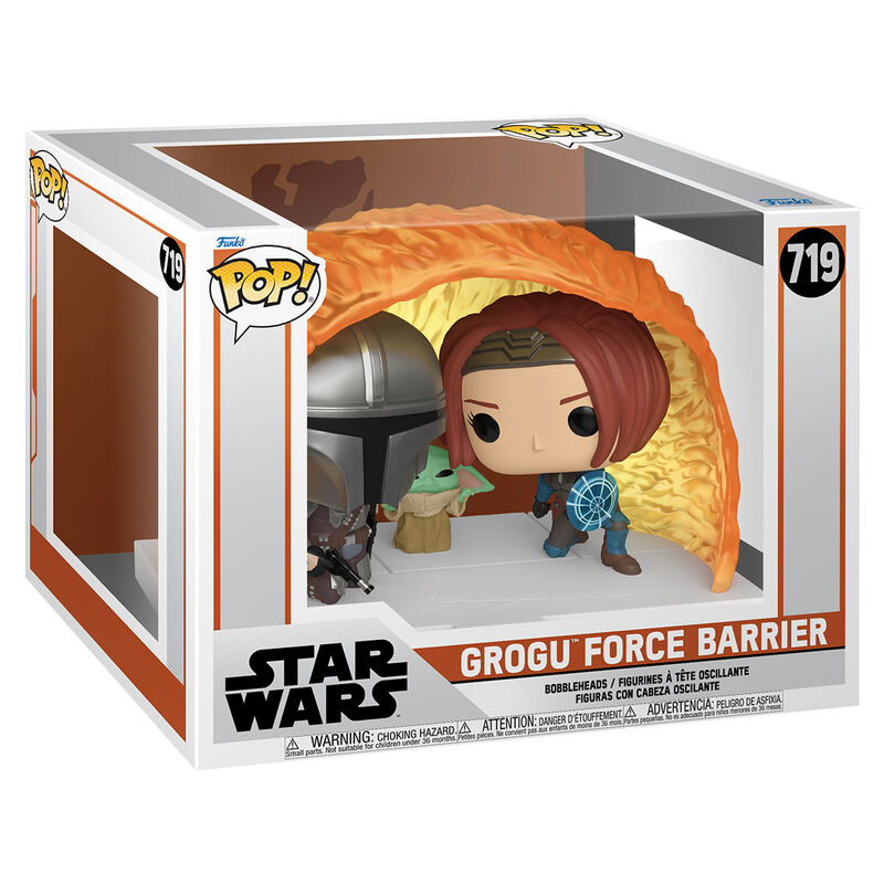 POP figure Moments Star Wars The Mandalorian Grogu Force Barrier