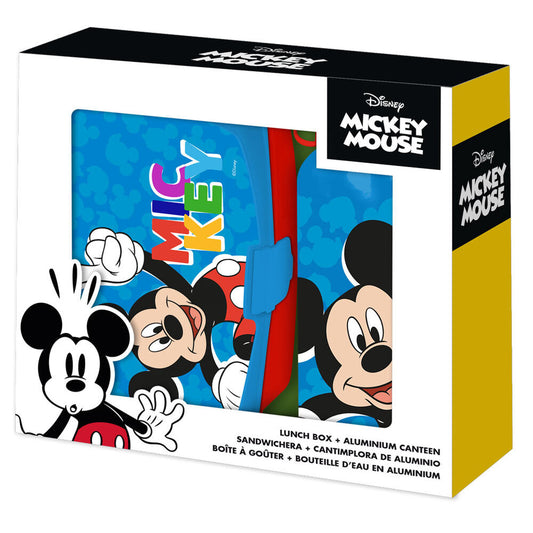 Disney Mickey lunch box + canteen set