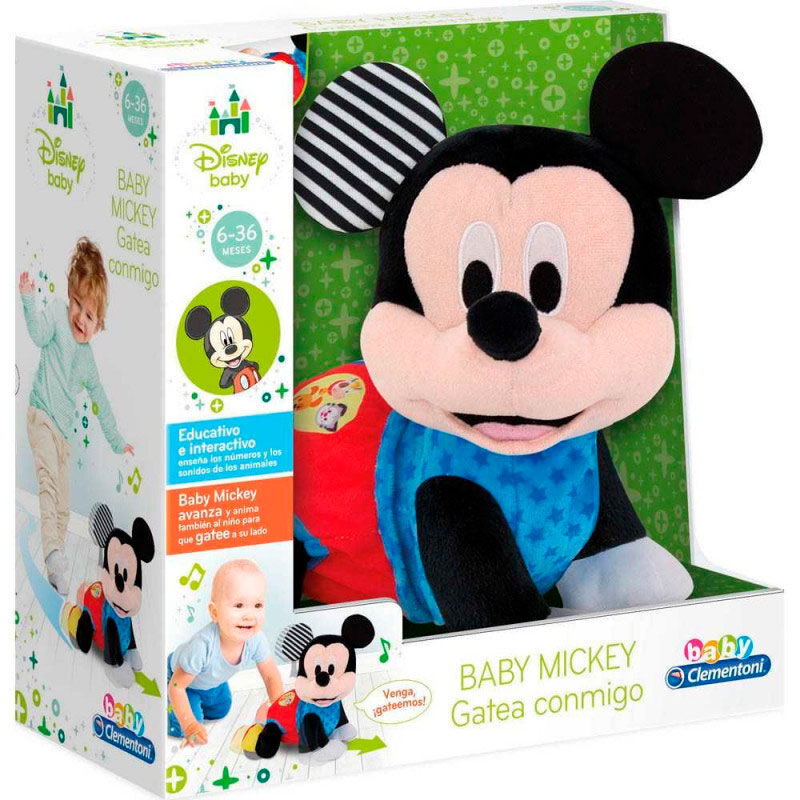 Spanish Disney Baby Mickey Crawling plush toy