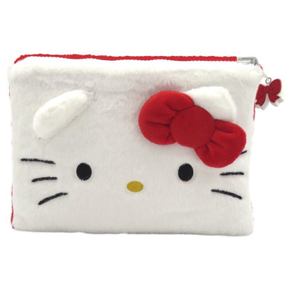 Size: 24x3x19cm. Designed with Kuromi's face on one side reversible and Hello Kitty's face on the other.