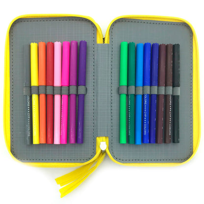 Bluey Leaves triple pencil case