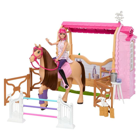 Barbie Barbie doll with horse and stable