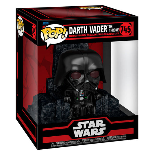 Deluxe Star Wars Darth Vader POP Figur på Tron