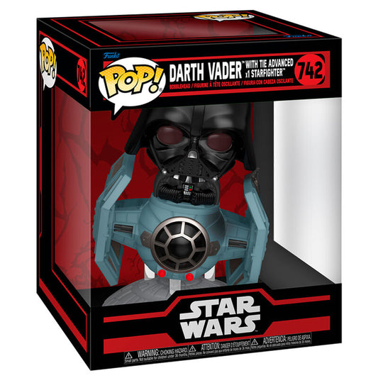 POP Figur Rides Deluxe Star Wars Darth Vader med Tie Advanced Starfighter