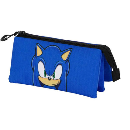 Sonic the Hedgehog triple pencil case