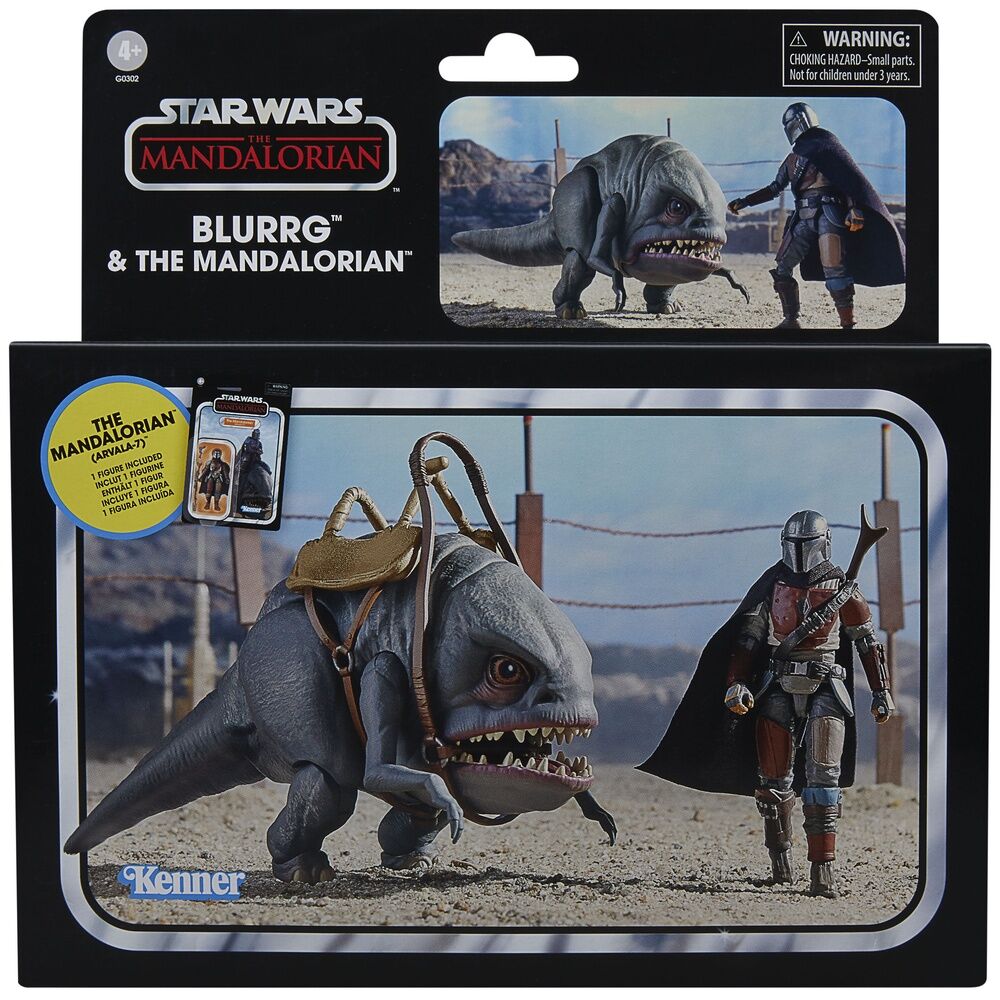 Star Wars The Mandalorian - Blurrg & Mandalorian Set 2 Figurer 9,5cm