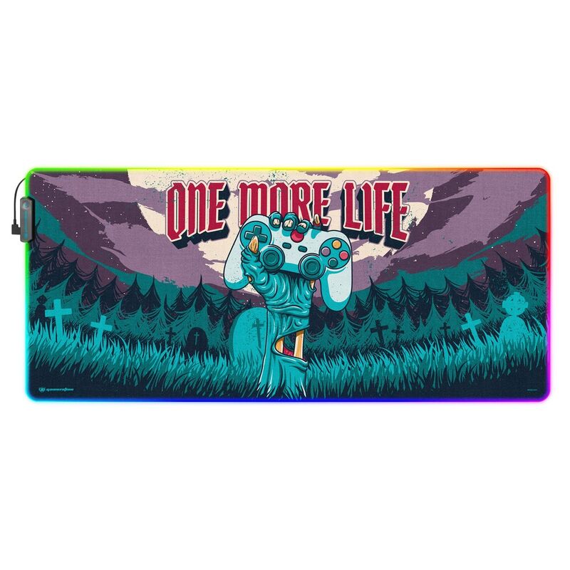 One More Life Gameration Led gaming desk mat