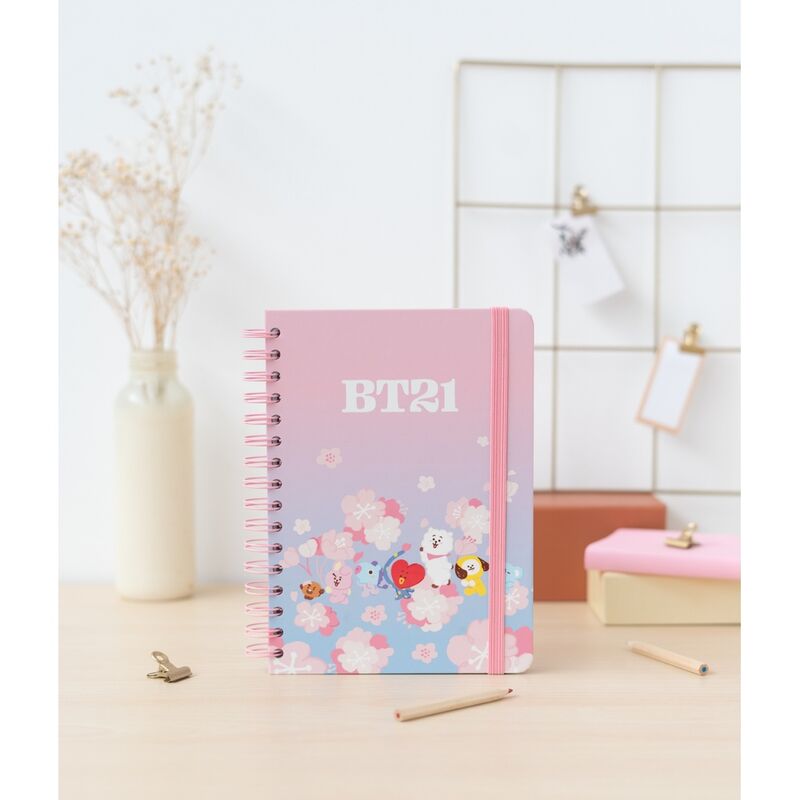 BT21 Sakura A5 notebook