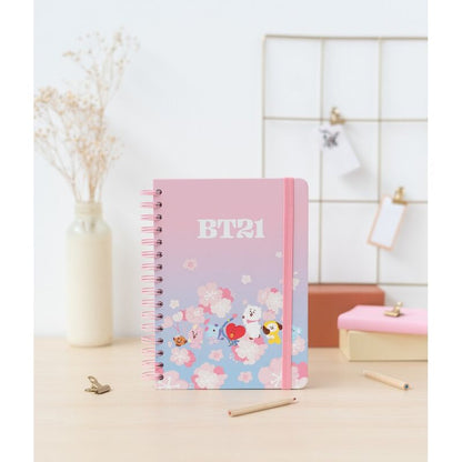 BT21 Sakura A5 notebook