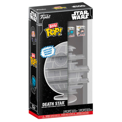 Your favourite POP! collectibles have shrunk into Bitty POP! collectibles. Expand your Star Wars collection with the Bitty POP! Death Star Bitty! display stand. Modeled to resemble the iconic planet-destroying space station