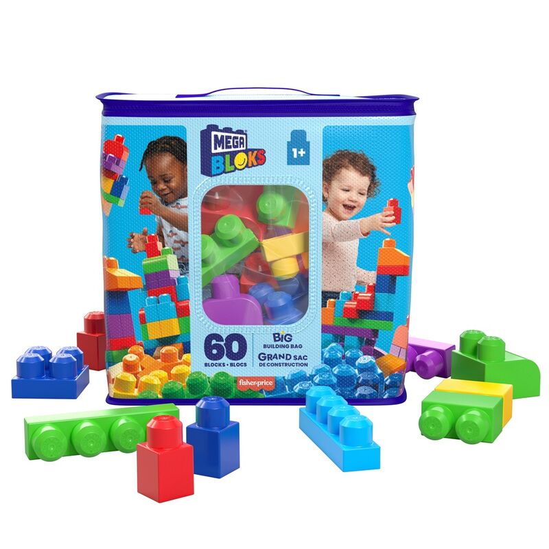 Age: 1-5 years. MEGA Bloks 60-piece building block set