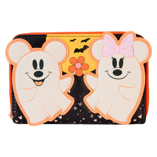 Loungefly Disney Mickey &#38; Minnie Floral Ghost wallet