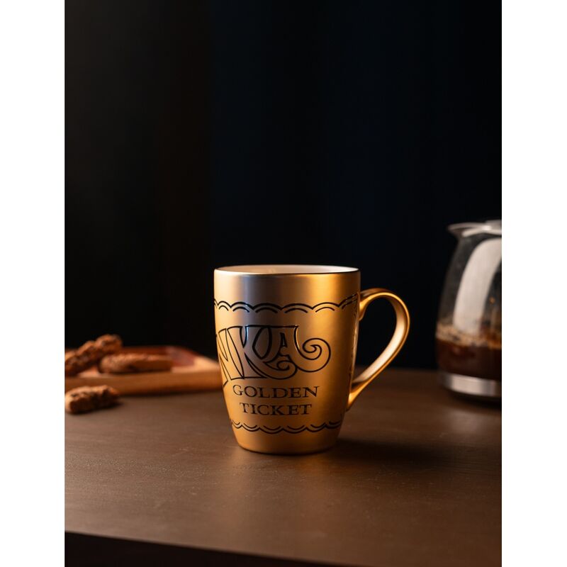 Willy Wonka Golden Ticket mug 350ml