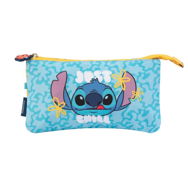 Disney Stitch triple pencil case