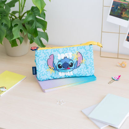 Disney Stitch triple pencil case