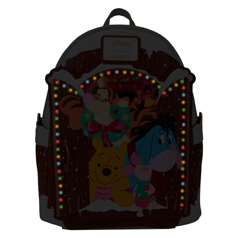 Loungefly Disney Winnie the Pooh Holiday Friends backpack