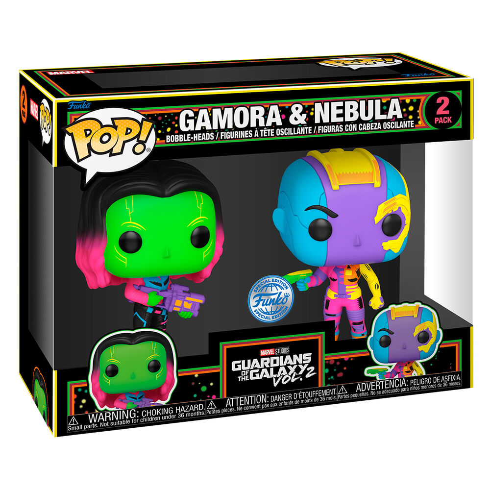 POP pack 2 figures Marvel Guardians of the Galaxy Gamora & Nebula Exclusive